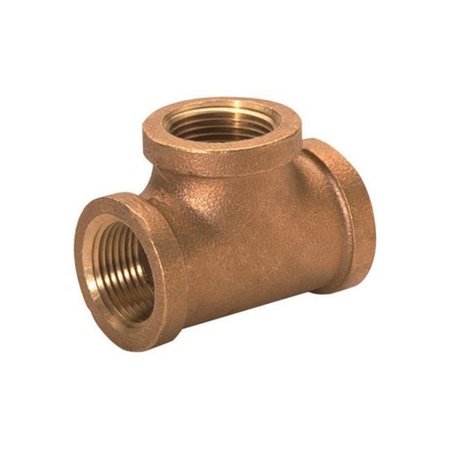 SWIVEL 1 in. Yellow Brass Lead Free Threaded Tee Compression SW148309